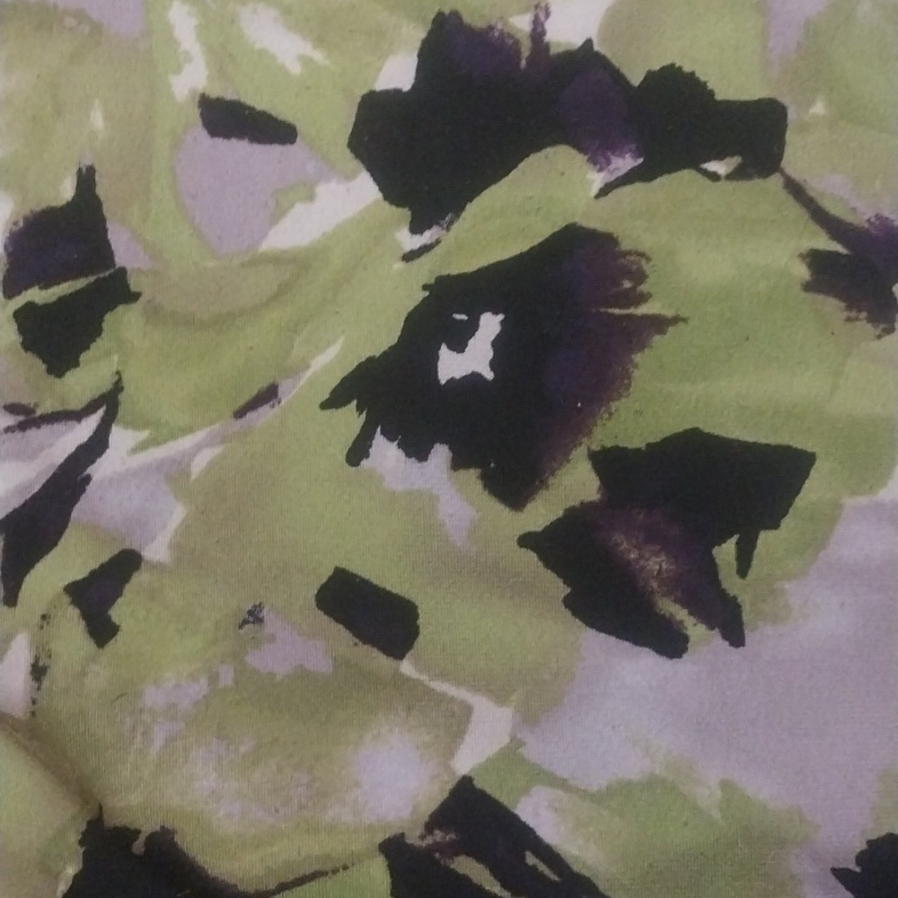 Black and Green Floral Midi Dress Size 10 - Picture 9 of 9